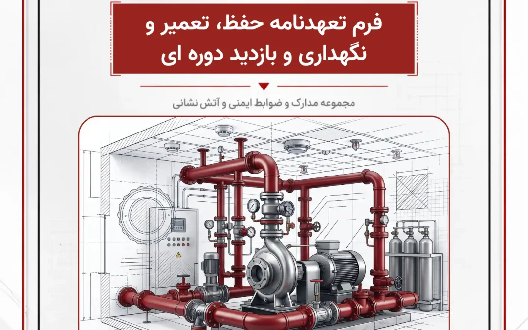 فرم تعھدنامه حفظ، تعمیر و نگھداری و بازدید دوره ای