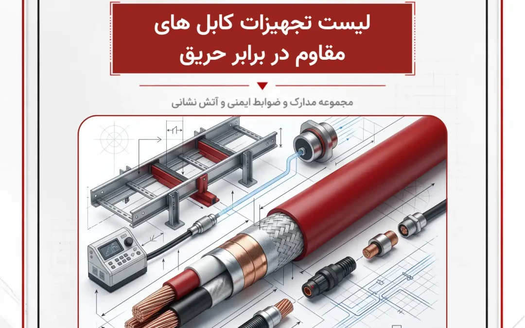 لیست تجهیزات کابل های مقاوم در برابر حریق