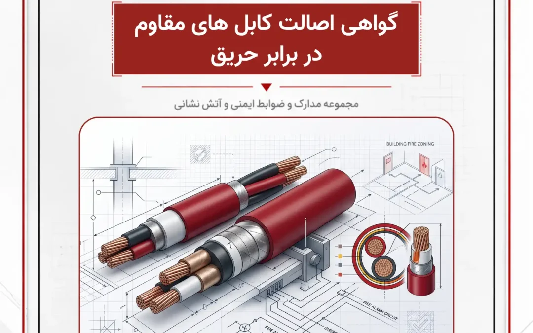 گواهی اصالت کابل های مقاوم در برابر حریق